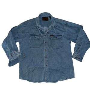 North River Outfitters vintage 90s denim long sleeve button up